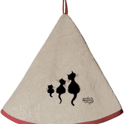Torchons textile - Essuie Mains Dubout 3 Chats Ficelle 0 X 60 - MAISON VIVARAISE - SDE VIVARAISE WINKLER