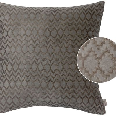 Cushions - Cushion Rosetta Tourterelle 45 X 45 - MAISON VIVARAISE - SDE VIVARAISE WINKLER