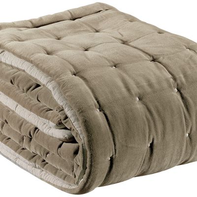 Linge de lit - Edredon Uni Elise Ficelle 160 X 160 - MAISON VIVARAISE - SDE VIVARAISE WINKLER