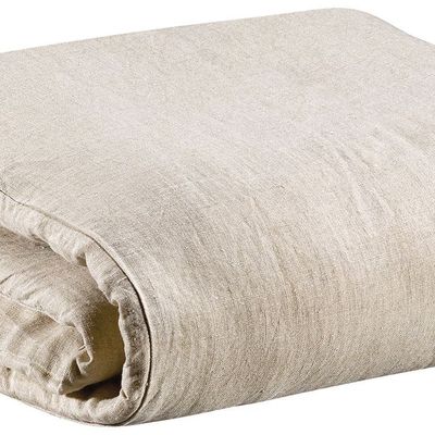 Bed linens - Duvet Cover Stonewashed Zeff Naturel 140 X 200 - MAISON VIVARAISE - SDE VIVARAISE WINKLER