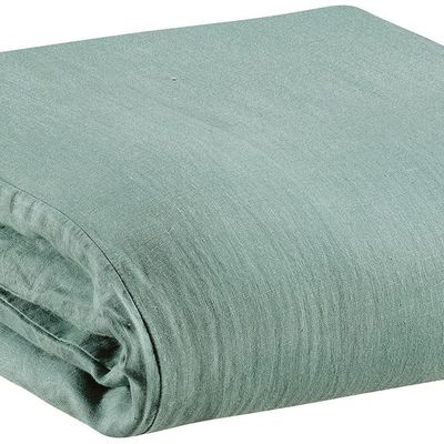 Bed linens - Duvet Cover Stonewashed Zeff Vert De Gris 140 X 200 - MAISON VIVARAISE - SDE VIVARAISE WINKLER