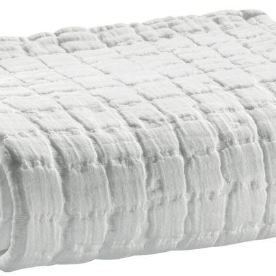 Throw blankets - Throw Stonewashed Swami Blanc 130 X 200 - MAISON VIVARAISE – SDE VIVARAISE WINKLER