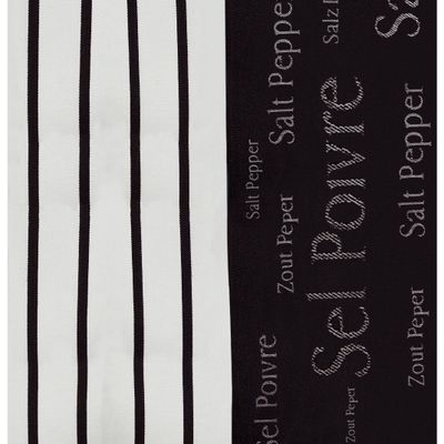 Torchons - Torchon Jacquard Sel & Poivre Noir 50 x 70 - MAISON VIVARAISE - SDE VIVARAISE WINKLER