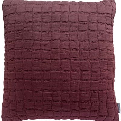Coussins - Coussin Swami Prune 45 X 45 - MAISON VIVARAISE - SDE VIVARAISE WINKLER