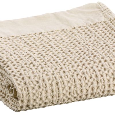 Serviettes de bain - Serviette de toilette Stonewash Nagari Lin 50 x 100 - MAISON VIVARAISE – SDE VIVARAISE WINKLER