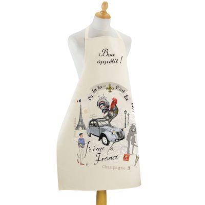 Aprons - Apron France Panorama Ecru 72 X 96 - MAISON VIVARAISE - SDE VIVARAISE WINKLER