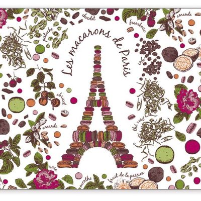 Placemats - Placemat Macarons De Paris Assortis 30 X 45 - MAISON VIVARAISE - SDE VIVARAISE WINKLER