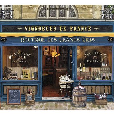 Sets de table - Set de table Boutique Vignobles de France 30 x 45 - MAISON VIVARAISE - SDE VIVARAISE WINKLER