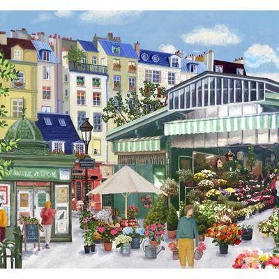 Sets de table - Set de table Marche aux fleurs Assortis 30 x 45 - MAISON VIVARAISE - SDE VIVARAISE WINKLER