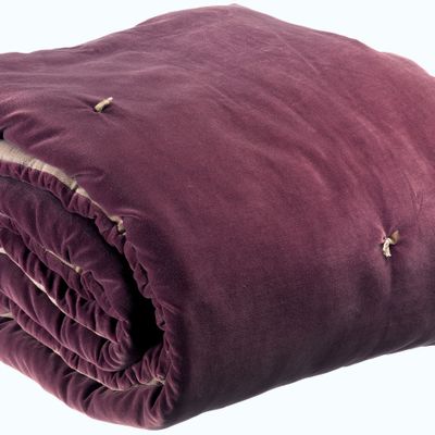 Throw blankets - Throw W/Knotted Tassels Elise Lilas 140 X 200 - MAISON VIVARAISE - SDE VIVARAISE WINKLER