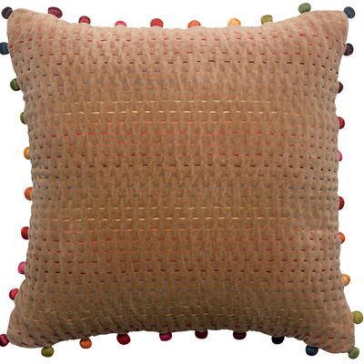 Cushions - Cushion Gastounet Camel 45 X 45 - MAISON VIVARAISE - SDE VIVARAISE WINKLER