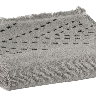 Serviettes de bain - Serviette de toilette Julia Gris 50 x 100 - MAISON VIVARAISE - SDE VIVARAISE WINKLER