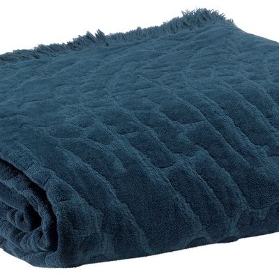Linge de lit - Jeté Inès Encre 240 x 260 - MAISON VIVARAISE - SDE VIVARAISE WINKLER