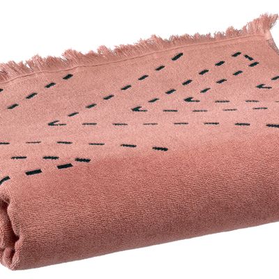 Serviettes de bain - Drap de bain Julia Blush 90 x 150 - MAISON VIVARAISE - SDE VIVARAISE WINKLER