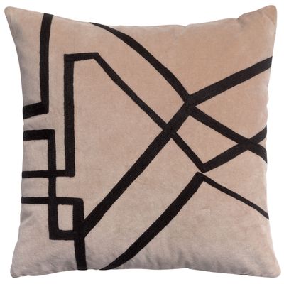 Cushions - Cushion Fara W/Emb Sesame 45 X 45 - MAISON VIVARAISE - SDE VIVARAISE WINKLER