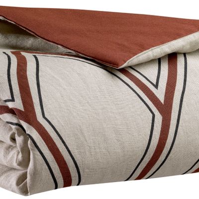 Linge de lit - Edredon Zeff Johan Caramel 80 x 180 - MAISON VIVARAISE - SDE VIVARAISE WINKLER