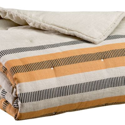 Linge de lit - Chemin de lit Zeff Eden Ocre 90 x 240 - MAISON VIVARAISE - SDE VIVARAISE WINKLER