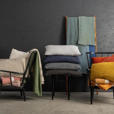 Cushions - Cushion Stonewashed Tana Moutarde 40 X 65 - MAISON VIVARAISE – SDE VIVARAISE WINKLER
