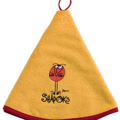 Tea towel - Round K-Towel Shadoks Jaune Diameter 60 - MAISON VIVARAISE – SDE VIVARAISE WINKLER