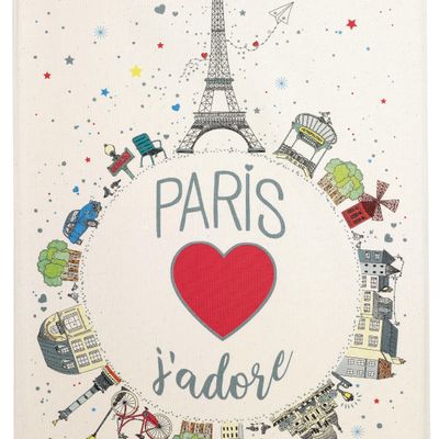 Torchons - Torchon Planète Paris Ecru 48 x 72 - MAISON VIVARAISE - SDE VIVARAISE WINKLER