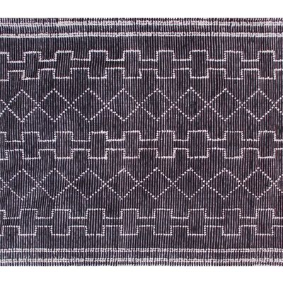 Tapis - Tapis Gimie Charbon/ivoire 120 x 180 - MAISON VIVARAISE - SDE VIVARAISE WINKLER