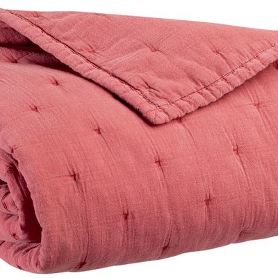 Bed linens - Bed Cover Ming Litchi 240 X 260 - MAISON VIVARAISE - SDE VIVARAISE WINKLER