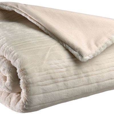 Throw blankets - Maxi Throw Artus Neige 170 X 220 - MAISON VIVARAISE – SDE VIVARAISE WINKLER