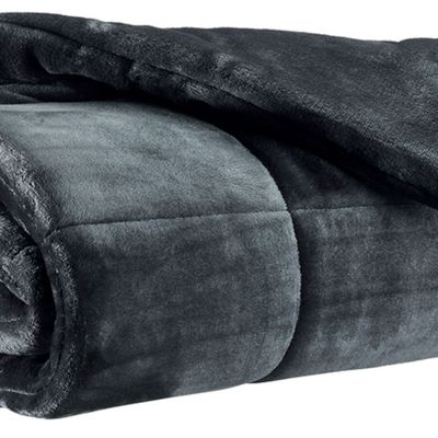 Throw blankets - Throw Betender Cendre 130 X 180 - MAISON VIVARAISE – SDE VIVARAISE WINKLER