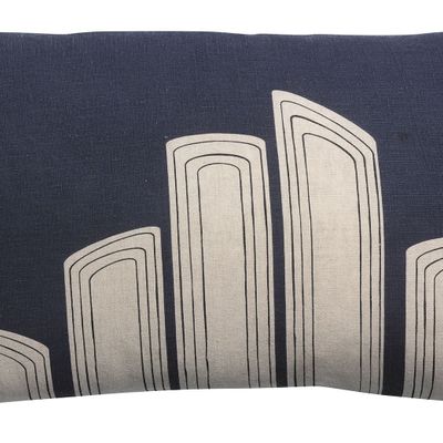 Coussins - Coussin Zeff Zaha Marine 40 x 65 - MAISON VIVARAISE - SDE VIVARAISE WINKLER