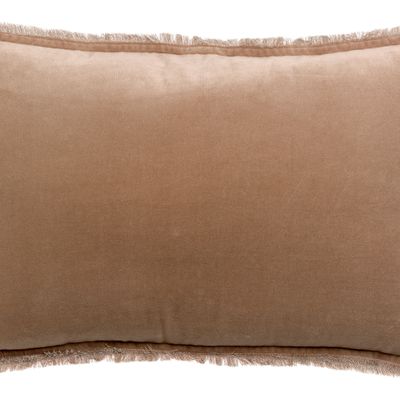 Coussins - Coussin uni Fara Sésame clair 40 x 65 - MAISON VIVARAISE - SDE VIVARAISE WINKLER