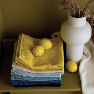 Tea towel - Kitchen Towel Terry W/Eyelet Curl Thym 50 X 50 - MAISON VIVARAISE – SDE VIVARAISE WINKLER