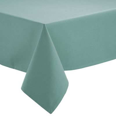 Table cloths - Table Cloth Gamme Unie Organic Vert De Gris 150 X 250 - MAISON VIVARAISE – SDE VIVARAISE WINKLER
