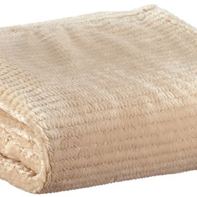 Plaids - Plaid Adel Latte 130 x 160 - MAISON VIVARAISE - SDE VIVARAISE WINKLER