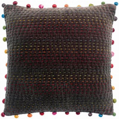 Cushions - Cushion Gastounet Cacao 45 X 45 - MAISON VIVARAISE - SDE VIVARAISE WINKLER