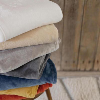 Plaids - Plaid recyclé Théo Gris 130 x 160 - MAISON VIVARAISE - SDE VIVARAISE WINKLER