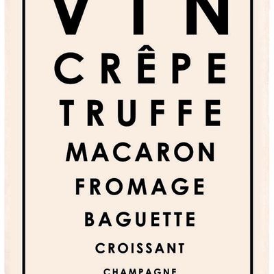 Dish towels - Test tea towel French specialties Écru 48 X 72 - MAISON VIVARAISE - SDE VIVARAISE WINKLER