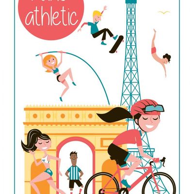 Torchons - Torchon Paris Athletic Blanc 48 x 72 - MAISON VIVARAISE - SDE VIVARAISE WINKLER