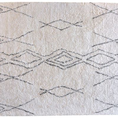 Tapis - Tapis Crimble Ivoire/charbon 120 x 180 - MAISON VIVARAISE - SDE VIVARAISE WINKLER