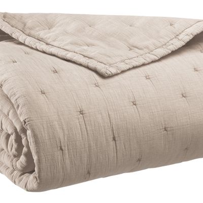 Linge de lit - Jeté de lit Ming Sésame 180 x 260 - MAISON VIVARAISE - SDE VIVARAISE WINKLER