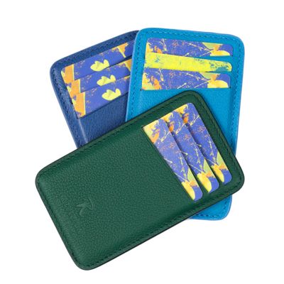 Leather goods - Mini Vertical 6-Pocket Card Holder - LA REVERDIE  — MAROQUINERIE