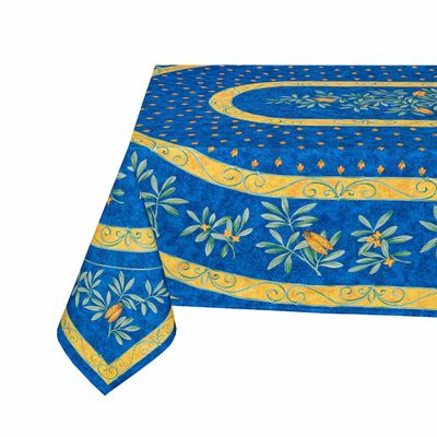 Table linen - Centered Printed Tablecloth - Cigale - TISSUS TOSELLI