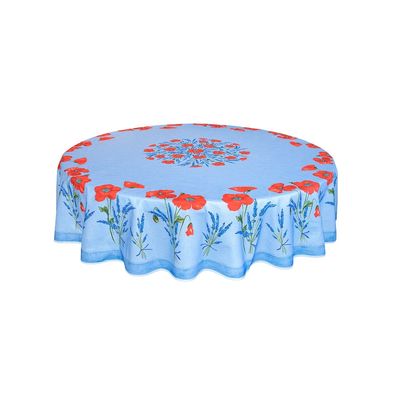 Nappes - Nappe Placée Imprimée - Coquelicot - TISSUS TOSELLI