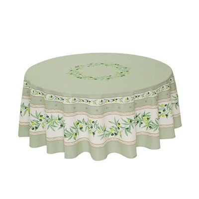Table cloths - Printed Round Tablecloth - Ramatuelle - TISSUS TOSELLI