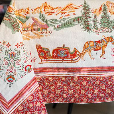 Table linen - Jacquard tablecloth - Marouchka - TISSUS TOSELLI
