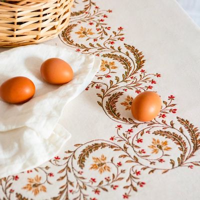 Table cloths - Jacquard tablecloth - Chanteclair - TISSUS TOSELLI