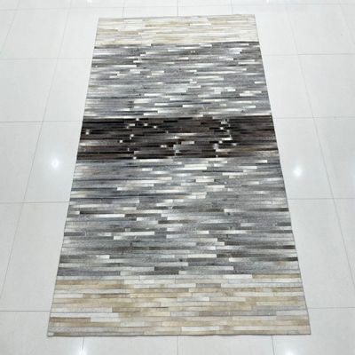 Bespoke carpets - LR 102, Direct From Indian Manufacturer Leather Hide Rugs Carpets - INDIAN RUG GALLERY