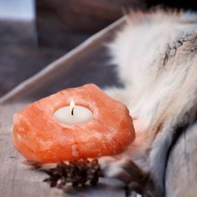 Decorative objects - Flat salt candle holder - COCOONME