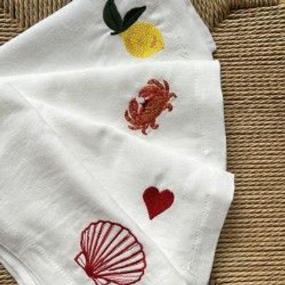 Table linen - Embroidered napkins - POPOLO