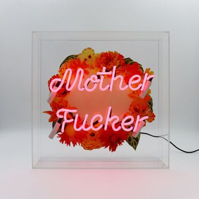 Objets de décoration - Grande boîte à néon en verre 'Mother F*cker' - LOCOMOCEAN