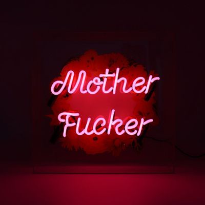 Table lamps - 'Mother F*cker' Large Glass Neon Sign - LOCOMOCEAN